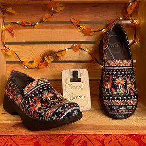 Dansko Winona Folk Patent Print A-Line Slip On